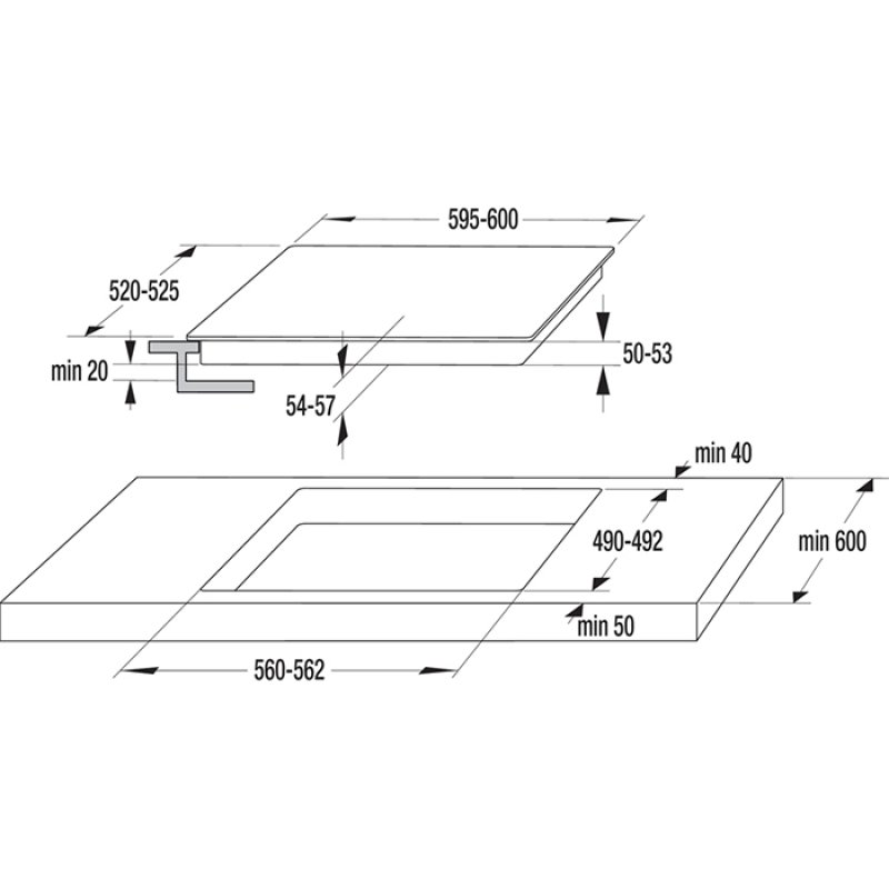 GORENJE BO6737E02X + GI641BSC Σετ Φούρνος Άνω Πάγκου με Επαγωγικές Εστίες 0038319 GORENJE BO6737E02X + GI641BSC Σετ Φούρνος Άνω Πάγκου με Επαγωγικές Εστίες 0038319