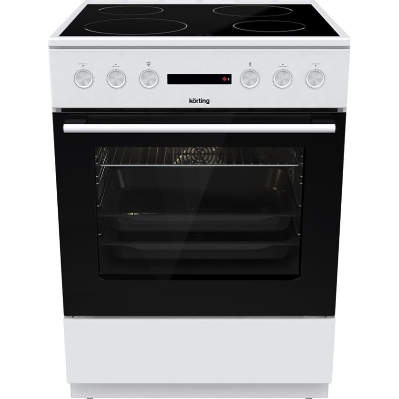 KORTING KEC6A60WG Κουζίνα 71lt με Κεραμικές Εστίες Π60εκ. Λευκή 0038321 KORTING KEC6A60WG Κουζίνα 71lt με Κεραμικές Εστίες Π60εκ. Λευκή 0038321
