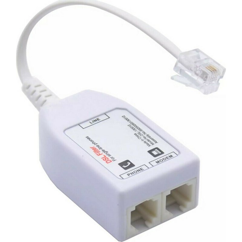 POWERTECH ADSL-06 VDSL Splitter με Φίλτρο RJ11 Λευκό 0038405 POWERTECH ADSL-06 VDSL Splitter με Φίλτρο RJ11 Λευκό 0038405