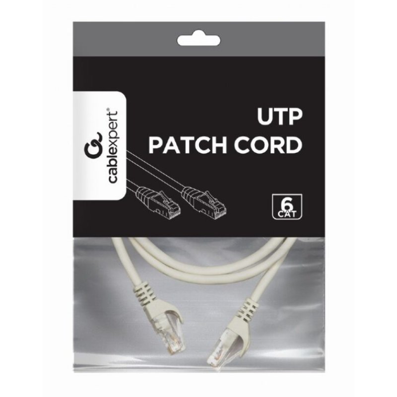 CABLEXPERT PP6U-1M UTP CAT6 PATCH Καλώδιο 1M GREY 0039006 CABLEXPERT PP6U-1M UTP CAT6 PATCH Καλώδιο 1M GREY 0039006