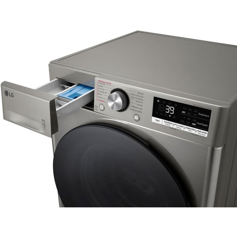 LG F4R7009TSSB Πλυντήριο Ρούχων 9kg με Ατμό 1400 Στροφών Ασημί 0039162 LG F4R7009TSSB Πλυντήριο Ρούχων 9kg με Ατμό 1400 Στροφών Ασημί 0039162
