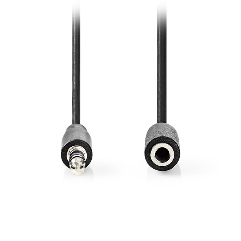 NEDIS CAGL22050BK100 Stereo Audio Cable 3.5mm Male - 3.5mm Female 10.0m Black 0039302 NEDIS CAGL22050BK100 Stereo Audio Cable 3.5mm Male - 3.5mm Female 10.0m Black 0039302