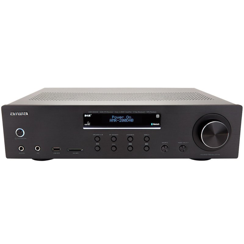 AIWA AMR-200DAB/BK Τελικός Ενισχυτής Hi-Fi Stereo 100W/4Ω Μαύρος 0040222 AIWA AMR-200DAB/BK Τελικός Ενισχυτής Hi-Fi Stereo 100W/4Ω Μαύρος 0040222