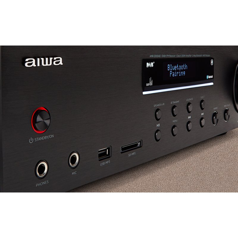 AIWA AMR-200DAB/BK Τελικός Ενισχυτής Hi-Fi Stereo 100W/4Ω Μαύρος 0040222 AIWA AMR-200DAB/BK Τελικός Ενισχυτής Hi-Fi Stereo 100W/4Ω Μαύρος 0040222