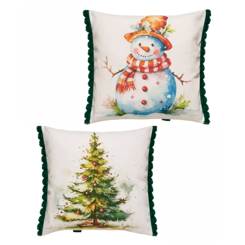 KENTIA Snow 2421 Μαξιλαροθήκη Διακοσμητική Σετ 2 Τεμ (50Χ50) 0040256 KENTIA Snow 2421 Μαξιλαροθήκη Διακοσμητική Σετ 2 Τεμ (50Χ50) 0040256