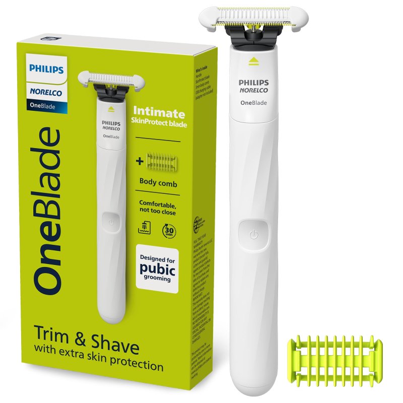 PHILIPS QP1924/30 OneBlade Body Groomer & Trimmer για Άντρες & Γυναίκες (ιδανικό για την ευαίσθητη περιοχή) Wet&Dry 0040360 PHILIPS QP1924/30 OneBlade Body Groomer & Trimmer για Άντρες & Γυναίκες (ιδανικό για την ευαίσθητη περιοχή) Wet&Dry 0040360