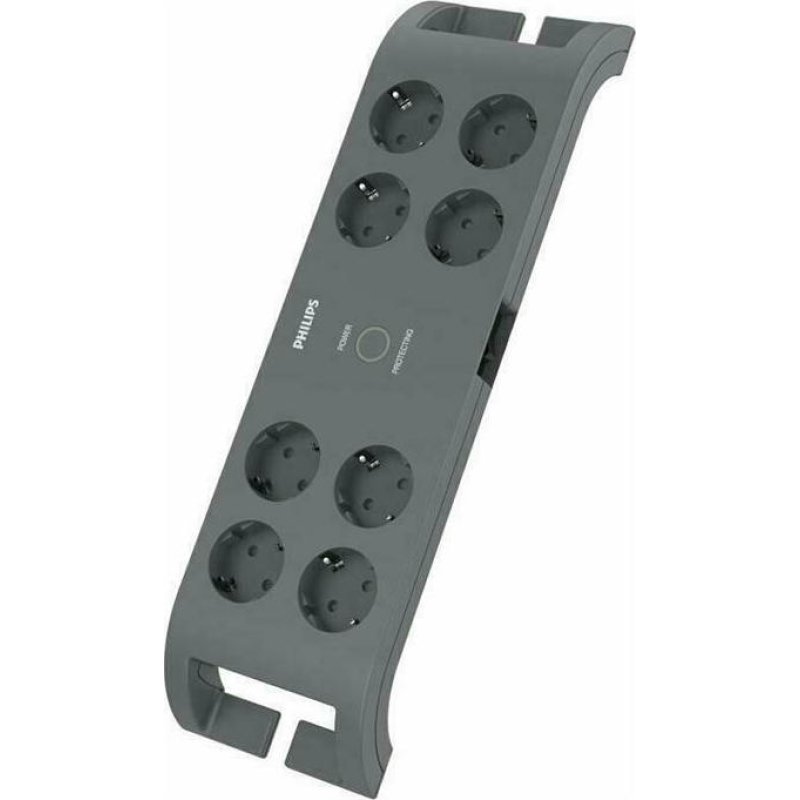 PHILIPS SPN3180A/GRS Πολύπριζο Ασφαλείας 8 Θέσεων με Διακόπτη και Καλώδιο 2m Γκρι 0040547 PHILIPS SPN3180A/GRS Πολύπριζο Ασφαλείας 8 Θέσεων με Διακόπτη και Καλώδιο 2m Γκρι 0040547