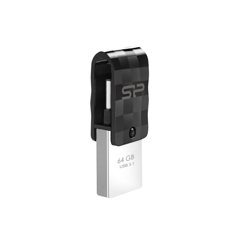 SILICON POWER Mobile C31 64GB USB 3.1 Stick με σύνδεση USB-A & USB-C Μαύρο 0040918 SILICON POWER Mobile C31 64GB USB 3.1 Stick με σύνδεση USB-A & USB-C Μαύρο 0040918