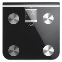 LIFE Shape 221-0076 Γυάλινη ηλεκτρονική ζυγαριά μπάνιου με λιπομέτρηση, 5 σε 1. 0040938