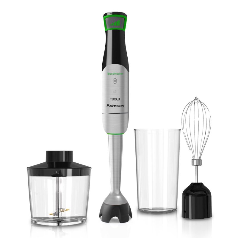 ROHNSON R-5750 BlendMaster Ραβδομπλέντερ με Ανοξείδωτη Ράβδο 1500W Ασημί 0040975 ROHNSON R-5750 BlendMaster Ραβδομπλέντερ με Ανοξείδωτη Ράβδο 1500W Ασημί 0040975