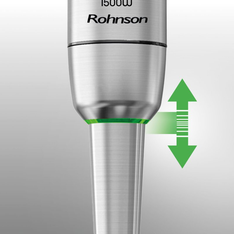 ROHNSON R-5750 BlendMaster Ραβδομπλέντερ με Ανοξείδωτη Ράβδο 1500W Ασημί 0040975 ROHNSON R-5750 BlendMaster Ραβδομπλέντερ με Ανοξείδωτη Ράβδο 1500W Ασημί 0040975