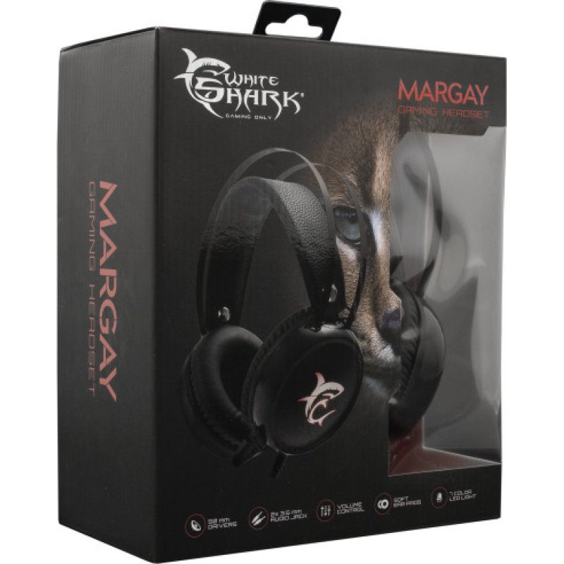 WHITE SHARK GH-1947 Margay On Ear Gaming Headset with Connection 2x3.5mm / USB 0041022