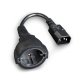 CABLEXPERT PC-SFC14M-01 Schuko Cable 0.15m Black 0041036