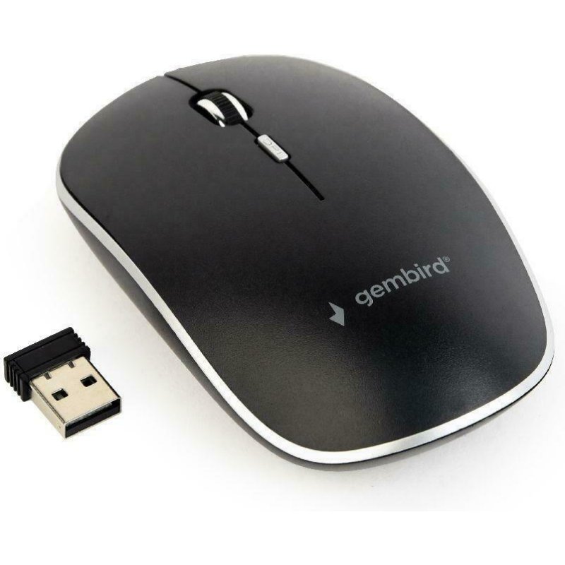 GEMBIRD MUSW-4BS-01 Ασύρματο Ποντίκι Μαύρο 0041070 GEMBIRD MUSW-4BS-01 Ασύρματο Ποντίκι Μαύρο 0041070