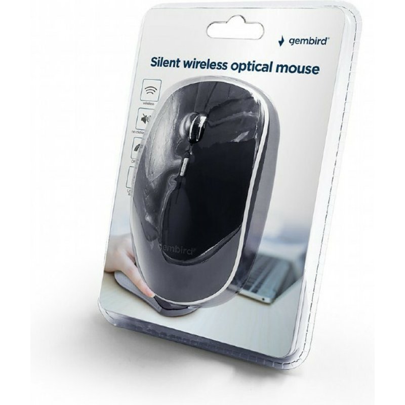 GEMBIRD MUSW-4BS-01 Ασύρματο Ποντίκι Μαύρο 0041070 GEMBIRD MUSW-4BS-01 Ασύρματο Ποντίκι Μαύρο 0041070