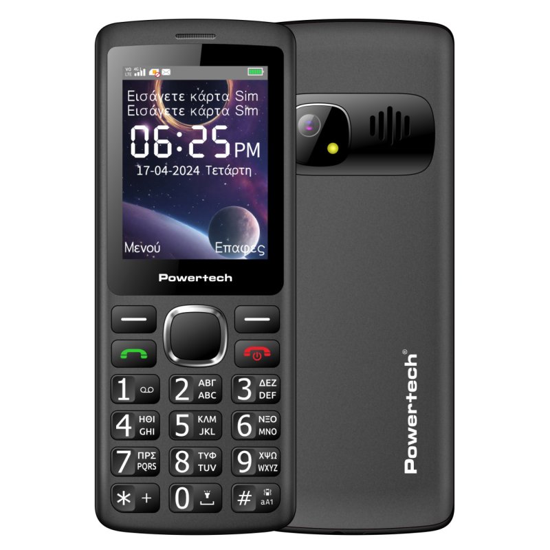 POWERTECH PTM-36 Κινητό Τηλέφωνο Sentry 4G Bar, 2.4