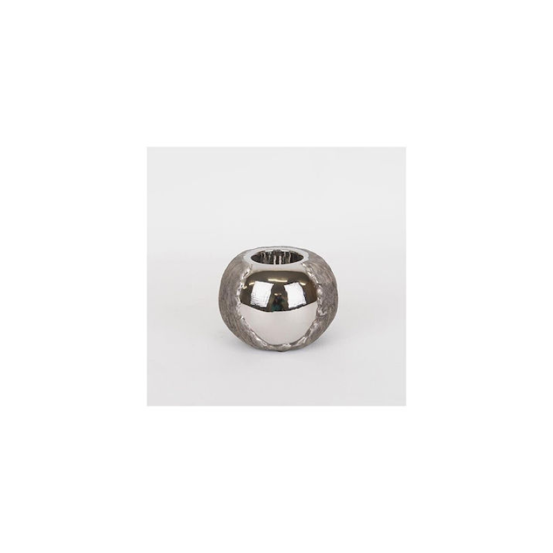 ESTHETI 752-24055 Κηροπήγιο Ασημί Καφέ 0041156 ESTHETI 752-24055 Κηροπήγιο Ασημί Καφέ 0041156