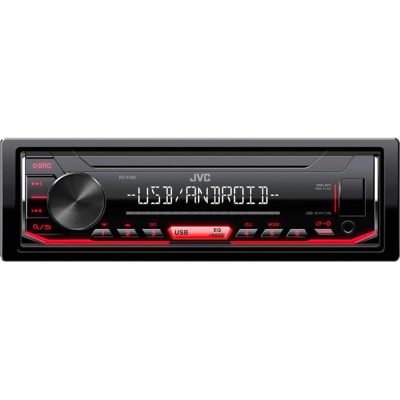 JVC KD-X162 Ηχοσύστημα Αυτοκινήτου Universal 1DIN (USB/AUX) με Αποσπώμενη Πρόσοψη 0041260 JVC KD-X162 Ηχοσύστημα Αυτοκινήτου Universal 1DIN (USB/AUX) με Αποσπώμενη Πρόσοψη 0041260