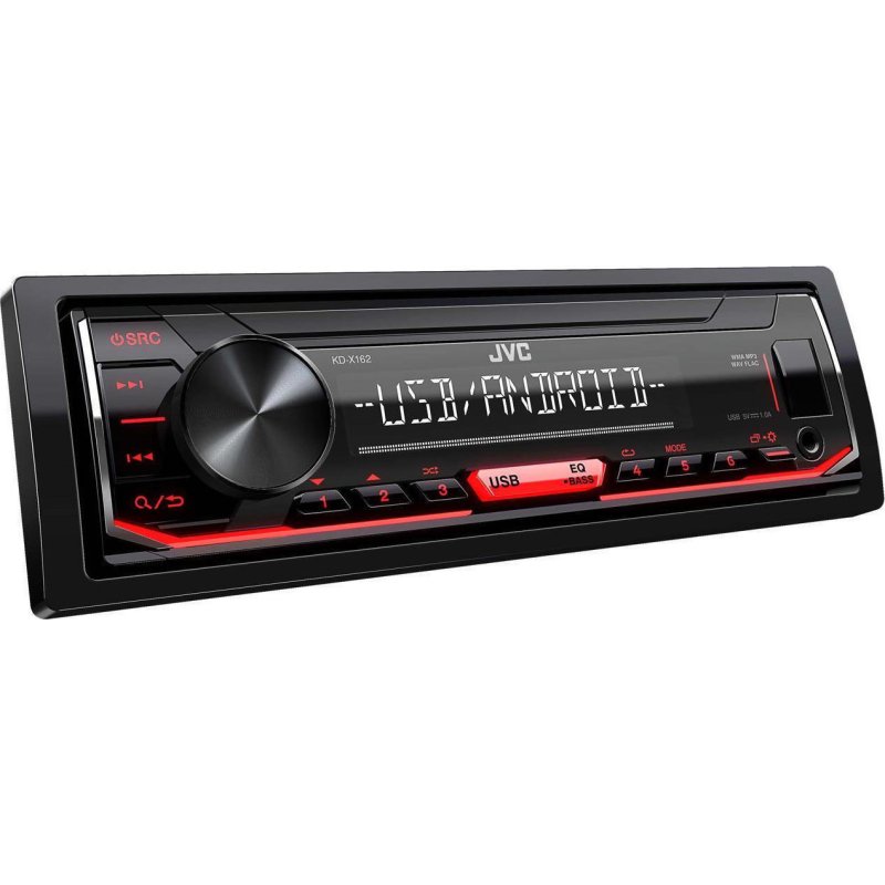 JVC KD-X162 Ηχοσύστημα Αυτοκινήτου Universal 1DIN (USB/AUX) με Αποσπώμενη Πρόσοψη 0041260 JVC KD-X162 Ηχοσύστημα Αυτοκινήτου Universal 1DIN (USB/AUX) με Αποσπώμενη Πρόσοψη 0041260