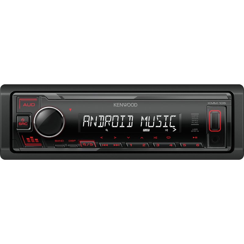 KENWOOD KMM-105RY Ηχοσύστημα Αυτοκινήτου Universal 1DIN (USB/AUX) με Αποσπώμενη Πρόσοψη 0041261