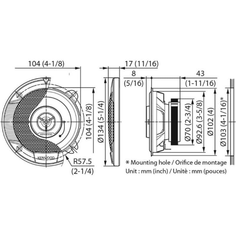KENWOOD KFCS1066 Σετ Ηχεία Αυτοκινήτου 4 KENWOOD KFCS1066 Σετ Ηχεία Αυτοκινήτου 4