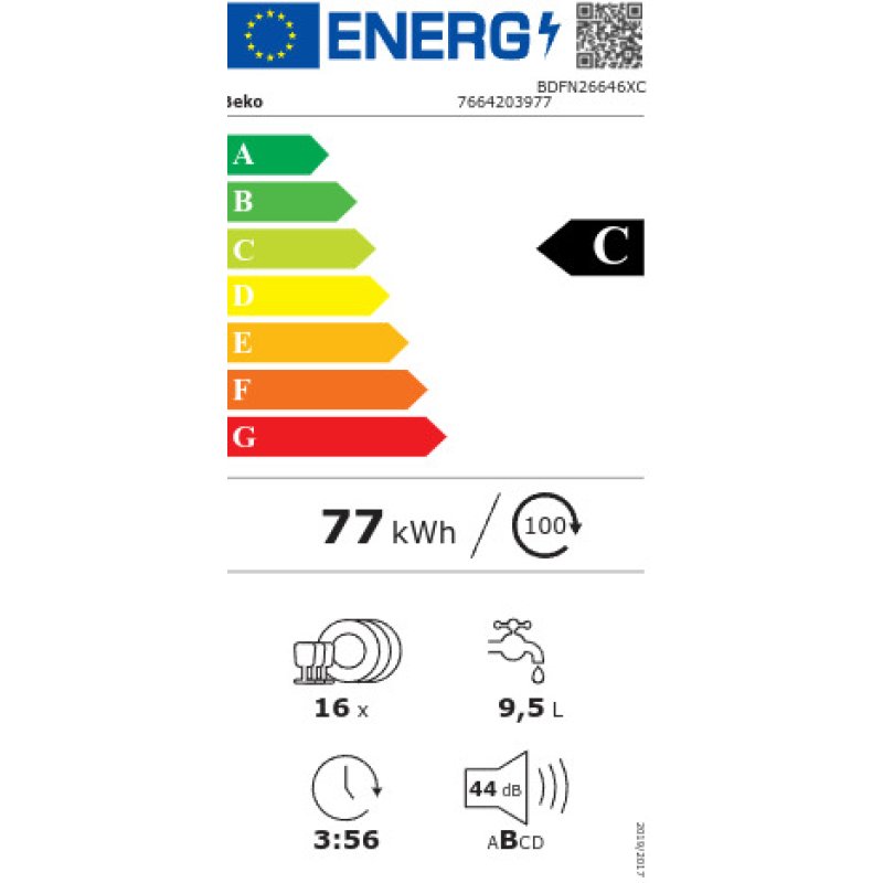 BEKO BDFN26646 XC Ελεύθερο Πλυντήριο Πιάτων για 16 Σερβίτσια Π60xY85εκ. Inox 0041285 BEKO BDFN26646 XC Ελεύθερο Πλυντήριο Πιάτων για 16 Σερβίτσια Π60xY85εκ. Inox 0041285