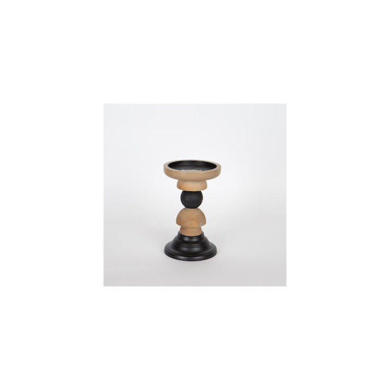 ESTHETI 752-23019 Κηροπήγιο Ξύλινο σε Καφέ Χρώμα 12.5x19x12.5εκ. 0041317 ESTHETI 752-23019 Κηροπήγιο Ξύλινο σε Καφέ Χρώμα 12.5x19x12.5εκ. 0041317