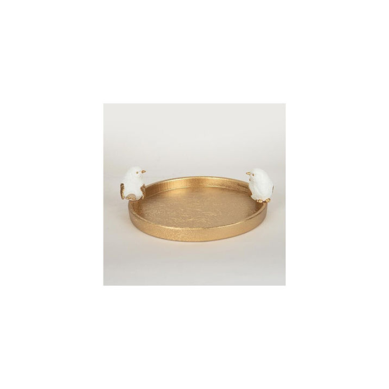 ESTHETI 752-15018 Διακοσμητική Πιατέλα Ξύλινη Χρυσή 30.9x28x9.5εκ. 0041324 ESTHETI 752-15018 Διακοσμητική Πιατέλα Ξύλινη Χρυσή 30.9x28x9.5εκ. 0041324