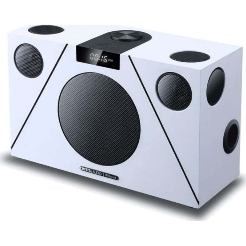 CRYSTAL AUDIO Ηχοσύστημα 6.1 3D-74 WiSound 100W με CD Player και Bluetooth Λευκό / Μαύρο 0041570 CRYSTAL AUDIO Ηχοσύστημα 6.1 3D-74 WiSound 100W με CD Player και Bluetooth Λευκό / Μαύρο 0041570
