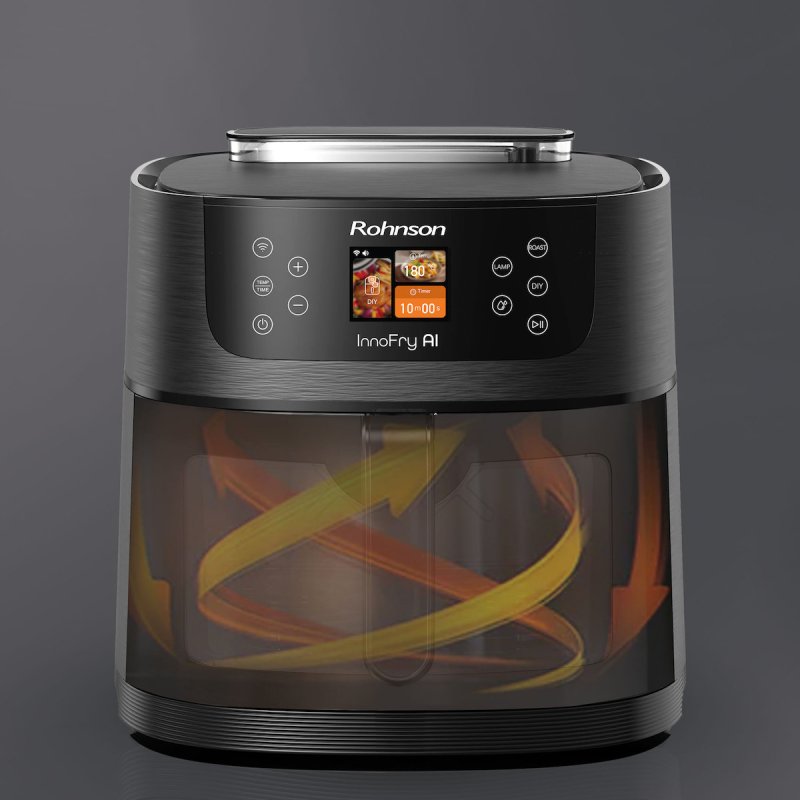 ROHNSON R-2884 AI Air Fryer με Wi-Fi 8lt Μαύρο 0041597 ROHNSON R-2884 AI Air Fryer με Wi-Fi 8lt Μαύρο 0041597