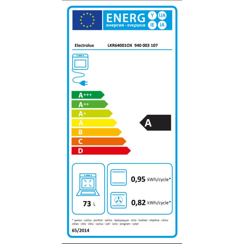 ELECTROLUX LKR64001OX Κεραμική Κουζίνα 73lt - 59cm - Inox 0041674 ELECTROLUX LKR64001OX Κεραμική Κουζίνα 73lt - 59cm - Inox 0041674