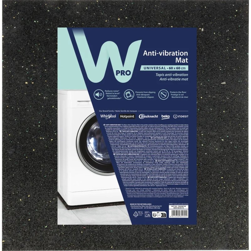 WPRO ANT100-C00508740 Αντικραδασμικό Πατάκι 60x60 0041704 WPRO ANT100-C00508740 Αντικραδασμικό Πατάκι 60x60 0041704