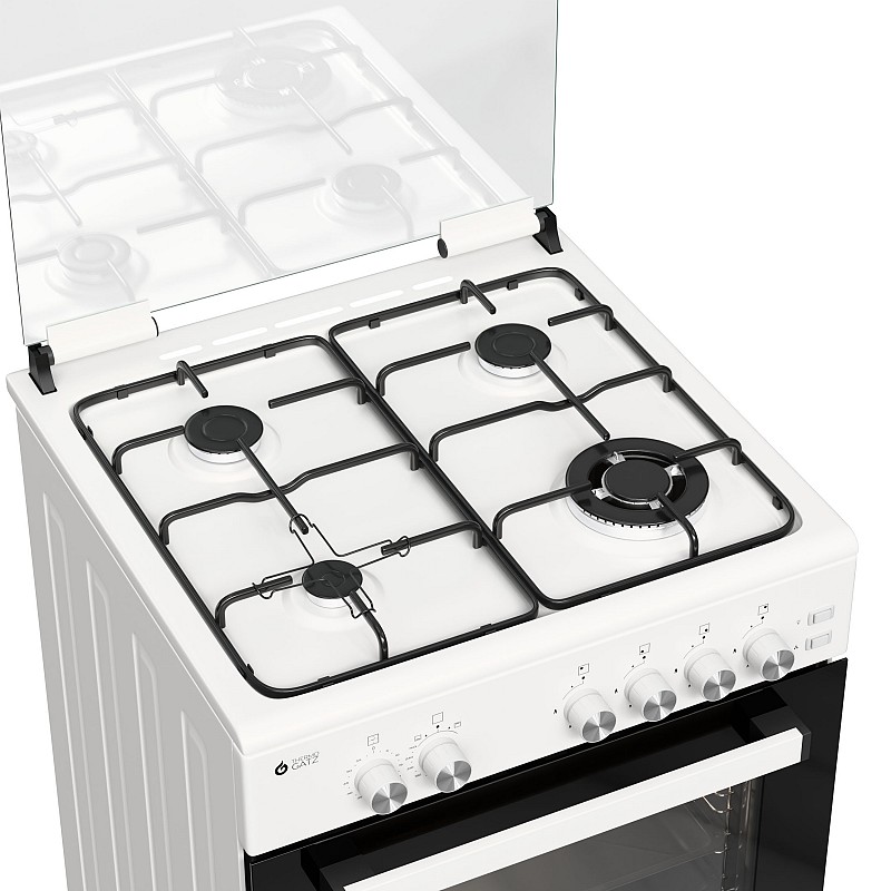 THERMOGATZ TGS 5021 WH Κουζίνα Υγραερίου 49lt με Εστίες Υγραερίου Π60εκ. Λευκή 0041710