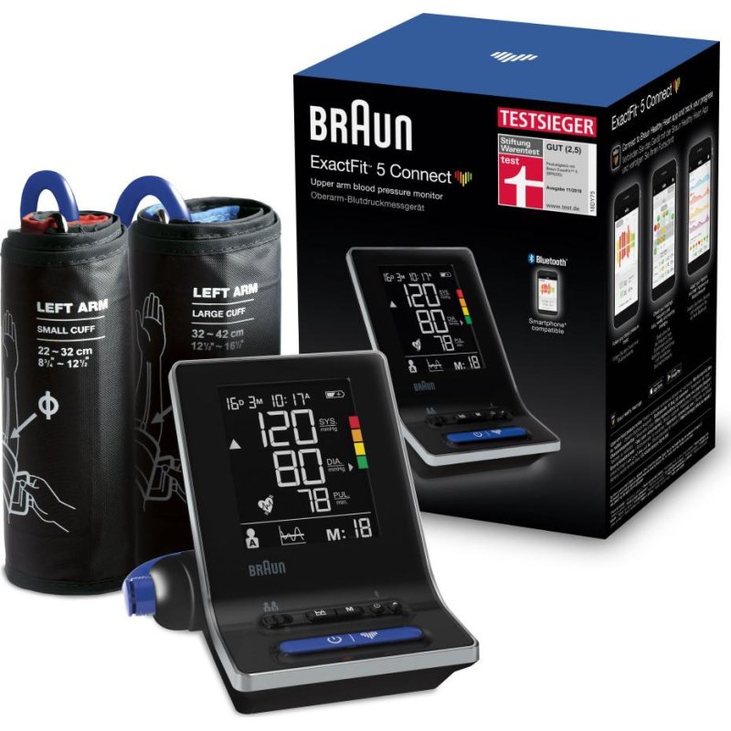 BRAUN BUA6350EU Exact Fit 5 Connect Ψηφιακό Πιεσόμετρο Μπράτσου με Bluetooth 0041742 BRAUN BUA6350EU Exact Fit 5 Connect Ψηφιακό Πιεσόμετρο Μπράτσου με Bluetooth 0041742