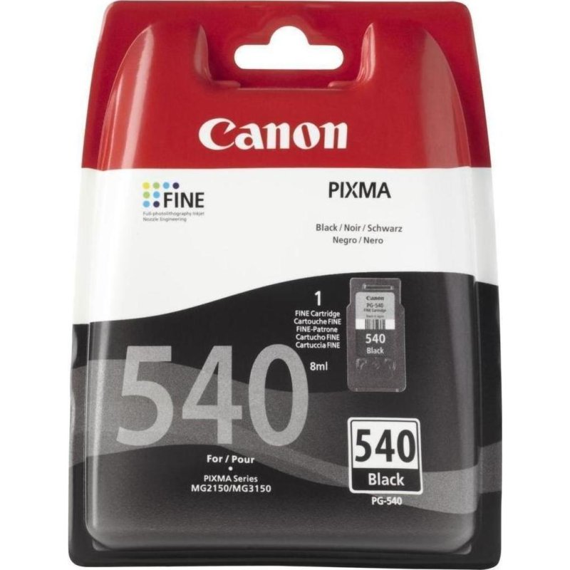 CANON PG540 (5225B005) Black Μελάνι Εκτυπωτή 100973 CANON PG540 (5225B005) Black Μελάνι Εκτυπωτή 100973