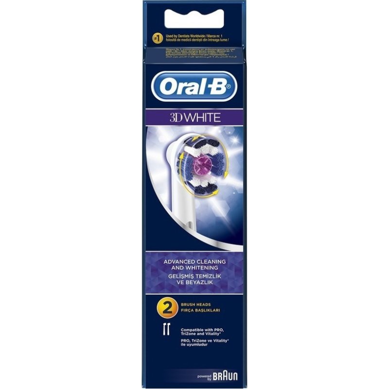 ORAL-B EB18 3D WHITE PRO BRIGHT Ανταλλακτικό Οδοντόβουρτσας 2τμχ 101437 ORAL-B EB18 3D WHITE PRO BRIGHT Ανταλλακτικό Οδοντόβουρτσας 2τμχ 101437