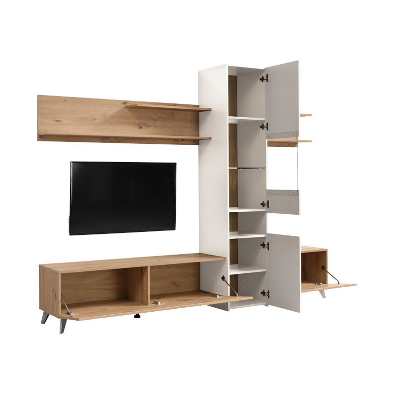 FORMA IDEALE 11008238 Κέντρο Ψυχαγωγίας Linares Artisan Λευκή Λάκκα 232χ41.5χ191.5εκ. 0022930 FORMA IDEALE 11008238 Κέντρο Ψυχαγωγίας Linares Artisan Λευκή Λάκκα 232χ41.5χ191.5εκ. 0022930