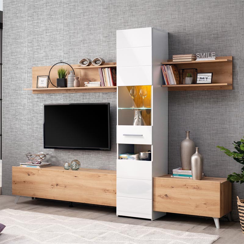 FORMA IDEALE 11008238 Κέντρο Ψυχαγωγίας Linares Artisan Λευκή Λάκκα 232χ41.5χ191.5εκ. 0022930 FORMA IDEALE 11008238 Κέντρο Ψυχαγωγίας Linares Artisan Λευκή Λάκκα 232χ41.5χ191.5εκ. 0022930