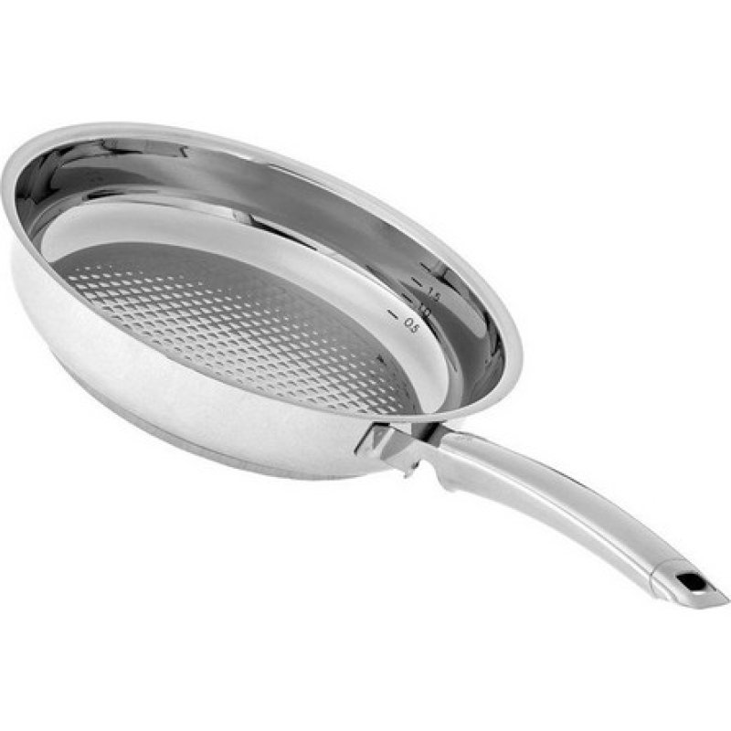 FISSLER Crispy Steelux Premium Τηγάνι KAΠ+ΔΙΧ από Ανοξείδωτο Ατσάλι 26cm 320609 FISSLER Crispy Steelux Premium Τηγάνι KAΠ+ΔΙΧ από Ανοξείδωτο Ατσάλι 26cm 320609