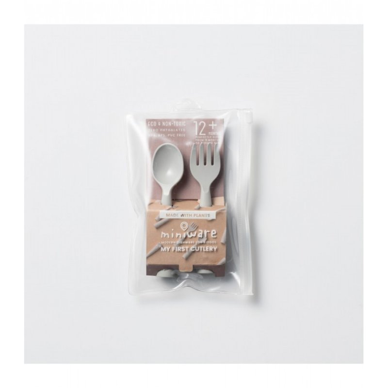 OLIVER BABY Miniwear Des 15 Πιρούνι & Κουτάλι Pla Γκρι 13,5 cm 0036340 OLIVER BABY Miniwear Des 15 Πιρούνι & Κουτάλι Pla Γκρι 13,5 cm 0036340