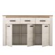 FORMA IDEALE 11005748 Κομότα Kent 160 3K3F Grey Oak / White Oak 160 x 36.5 x 98 FORMA IDEALE 11005748 Κομότα Kent 160 3K3F Grey Oak / White Oak 160 x 36.5 x 98