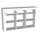 FORMA IDEALE 11005748 Κομότα Kent 160 3K3F Grey Oak / White Oak 160 x 36.5 x 98 FORMA IDEALE 11005748 Κομότα Kent 160 3K3F Grey Oak / White Oak 160 x 36.5 x 98