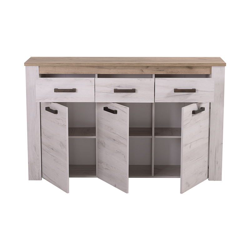 FORMA IDEALE 11005748 Κομότα Kent 160 3K3F Grey Oak / White Oak 160 x 36.5 x 98 FORMA IDEALE 11005748 Κομότα Kent 160 3K3F Grey Oak / White Oak 160 x 36.5 x 98