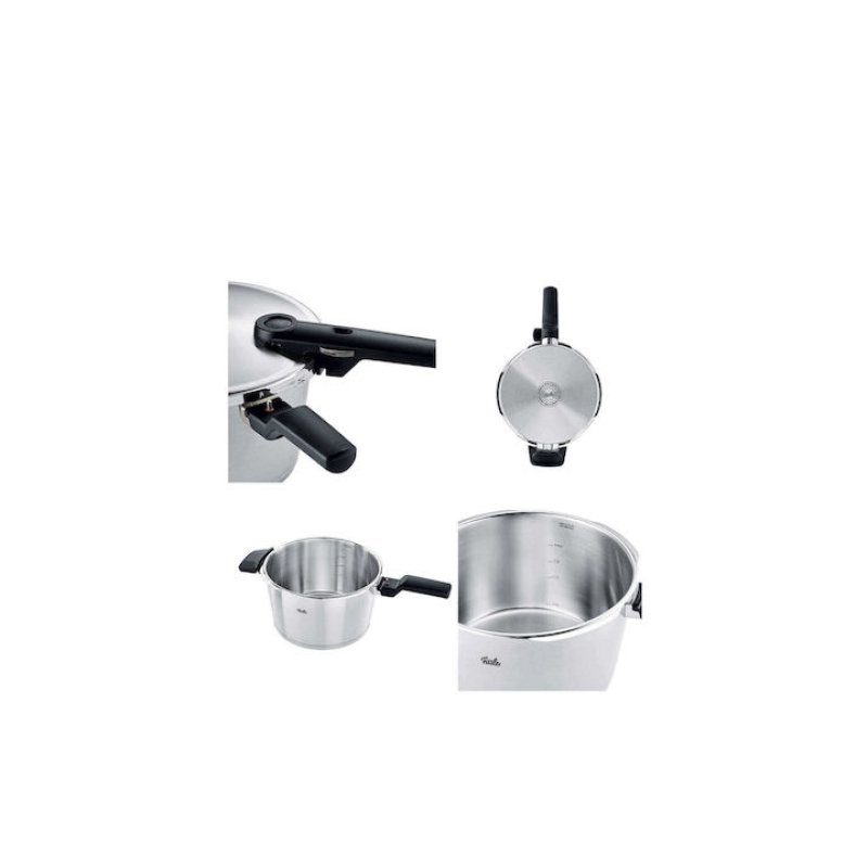 FISSLER VITAQUICK PREMIUM 60281011000 Set Quattro 8lt και 4lt Χύτρες Ταχύτητας με 1 Καπάκι 0038520 FISSLER VITAQUICK PREMIUM 60281011000 Set Quattro 8lt και 4lt Χύτρες Ταχύτητας με 1 Καπάκι 0038520