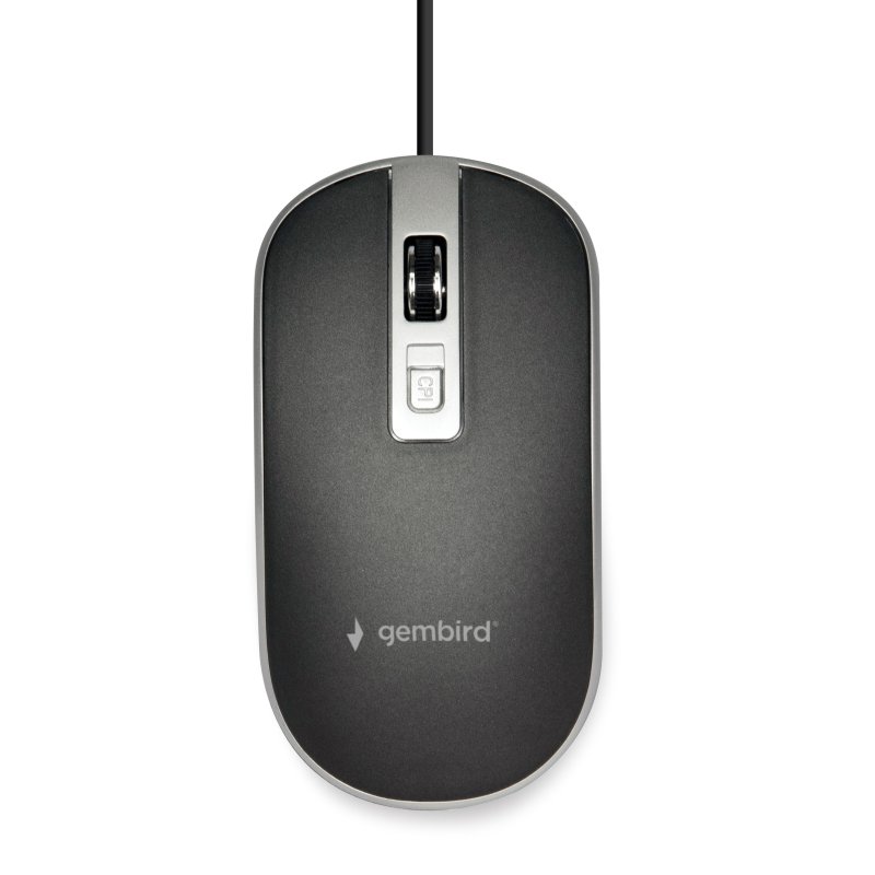 GEMBIRD MUS-4B-06-BS USB WIRED OPTICAL MOUSE BLACK/SILVER 0037705 GEMBIRD MUS-4B-06-BS USB WIRED OPTICAL MOUSE BLACK/SILVER 0037705
