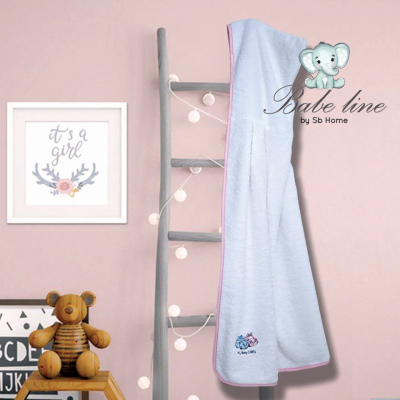 SB HOME Κάπα Με Κουκούλα My Baby Cars Pink 0024365 SB HOME Κάπα Με Κουκούλα My Baby Cars Pink 0024365