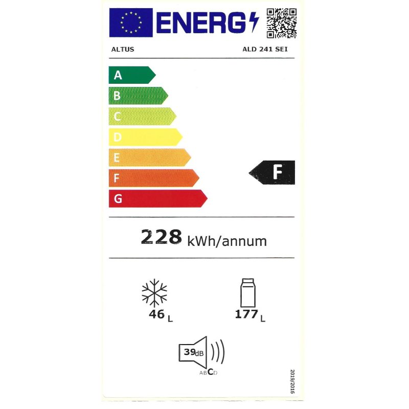 ALTUS ALD 241 Δίπορτο Ψυγείο 223lt - A+ - Λευκό - (Π x Υ x Β): 54 x 146.5 x 60 cm 0012830 ALTUS ALD 241 Δίπορτο Ψυγείο 223lt - A+ - Λευκό - (Π x Υ x Β): 54 x 146.5 x 60 cm 0012830