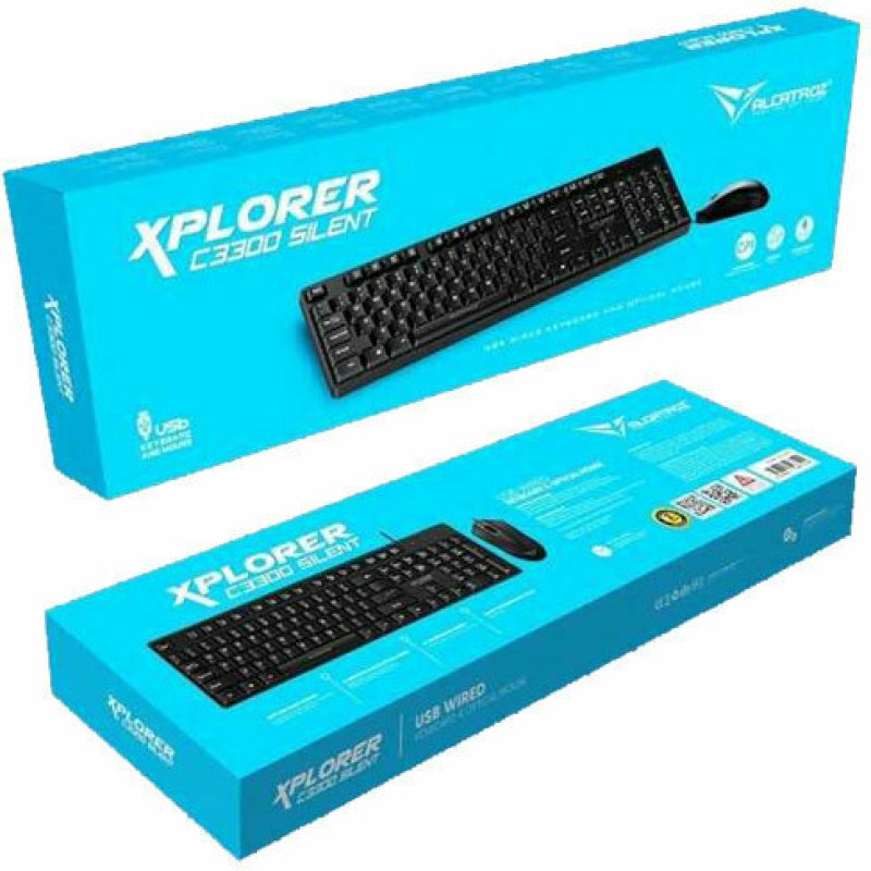 ALCATROZ C3300 USB WIRED SILENT COMBO Πληκτρολόγιο και Ποντίκι XPLORER 0032743 ALCATROZ C3300 USB WIRED SILENT COMBO Πληκτρολόγιο και Ποντίκι XPLORER 0032743