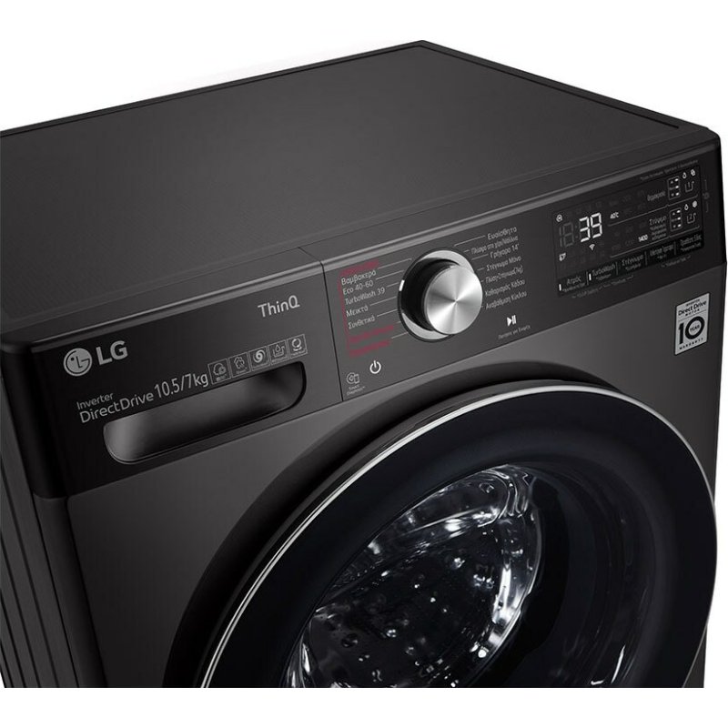 LG F4DV910H2SA Πλυντήριο-Στεγνωτήριο Ρούχων 10.5kg/7kg Ατμού 1400 Στροφές με Wi-Fi 0033069 LG F4DV910H2SA Πλυντήριο-Στεγνωτήριο Ρούχων 10.5kg/7kg Ατμού 1400 Στροφές με Wi-Fi 0033069