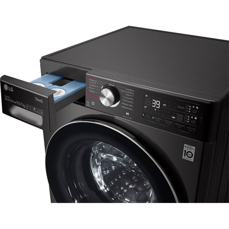 LG F4DV910H2SA Πλυντήριο-Στεγνωτήριο Ρούχων 10.5kg/7kg Ατμού 1400 Στροφές με Wi-Fi 0033069 LG F4DV910H2SA Πλυντήριο-Στεγνωτήριο Ρούχων 10.5kg/7kg Ατμού 1400 Στροφές με Wi-Fi 0033069